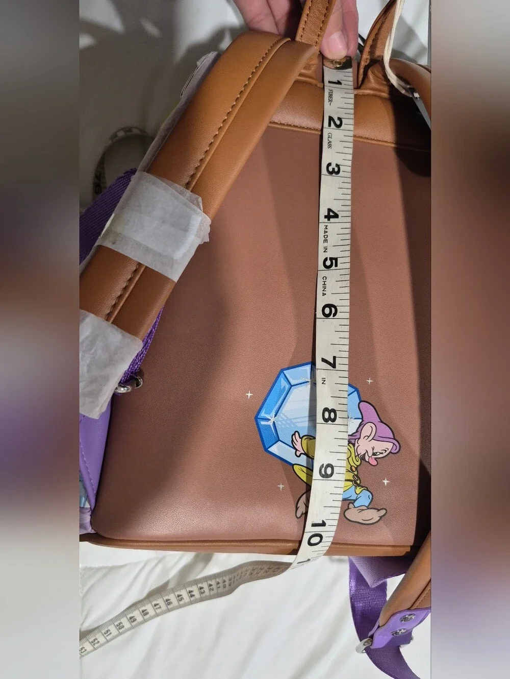 Disney x Loungefly Dopey Gem Mini Backpack - Lime Green